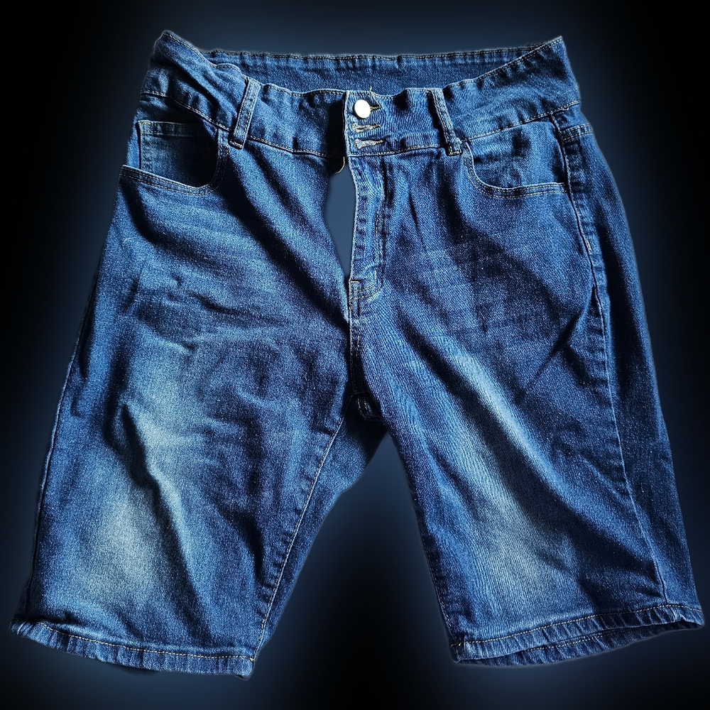 Super Soft Blue Jean Shorts Classic Style